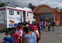 Personal médico del Centro de Salud Tipo B del Patronato Provincial visitó el cantón Guano.