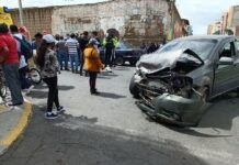 choque producido en la ciudad de Riobamb