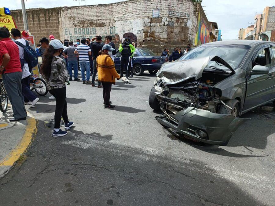 choque producido en la ciudad de Riobamb