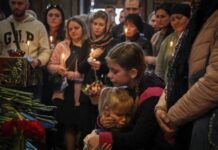 funeral de un soldado ucraniano