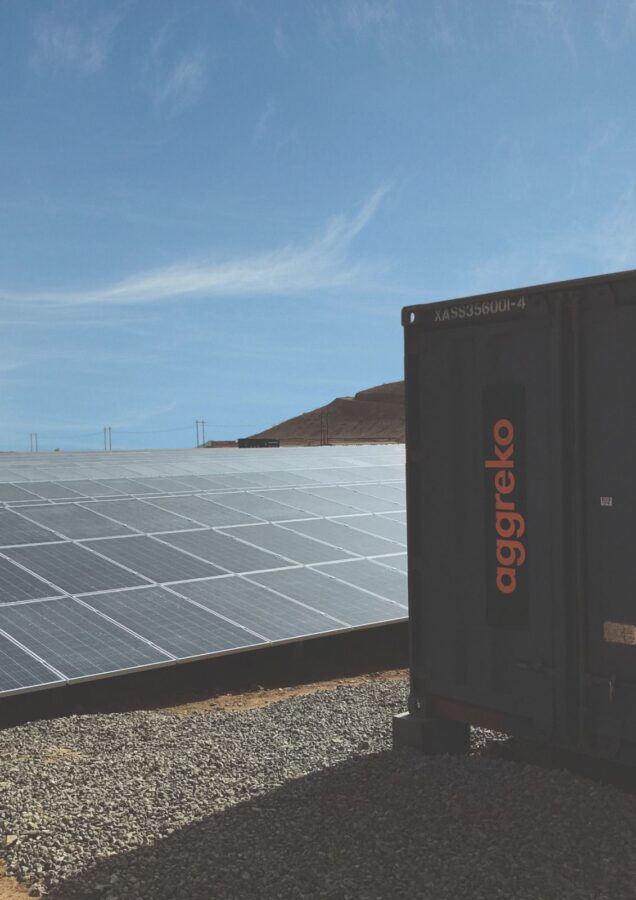 Paneles solares Aggreko