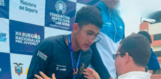 Martín Haro Tamayo, miembro del Club Carril 4 y representante de la Federación Deportiva de Chimborazo, ha sido convocado para integrar la Selección Ecuatoriana de Natación en el Campeonato Internacional XLII Copa Pacífico y la XVIII Copa Julio Maglione, que se realiza en Santa Cruz, Bolivia, del 5 al 11 de noviembre.