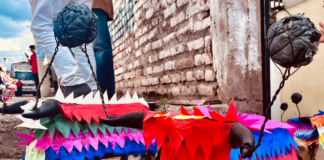Conocidas como las vacas locas, esta estructura triangular con cachos en su parte frontal se volvió indispensable en las celebraciones navideñas y hace muchos años es parte de las tradiciones en las comunidades de Chimborazo.