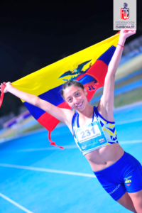La joven velocista riobambeña Daniela Astrid Castro Quisnancela, de 15 años, compitió por todo lo alto en el Campeonato Sudamericano U18 de Atletismo, celebrado del 4 al 9 de diciembre de 2023 en San Luis, Argentina.