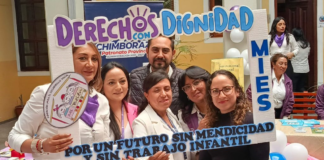 El 9 de diciembre del presente año, con el objetivo de prevenir y disminuir la mendicidad en calles y carreteras, el Ministerio de Inclusión Económica y Social (MIES) lanzó en Chimborazo la Campaña "Derechos con Dignidad".