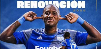 El experimentado delantero Jaime Ayoví, conocido como "La Yoya", continuará vistiendo la camiseta de Emelec tras renovar su contrato por una temporada más, poniendo fin a las especulaciones sobre una posible salida del club.