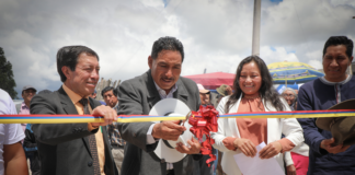 El domingo 8 de diciembre se inauguró el adoquinado en el Barrio La Nube, ubicado en la parroquia El Rosario del cantón Guano.