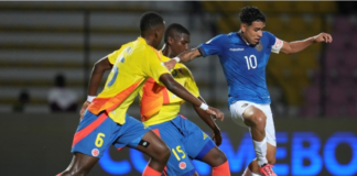 La selección ecuatoriana Sub 20 sufrió una derrota ante Colombia en la tercera fecha del Campeonato Sudamericano, el equipo dirigido por Miguel Bravo perdió por la mínima diferencia (1-0), dejando una imagen preocupante, con pocas ideas y falencias en la defensa.