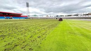 En el estadio Olímpico Fernando Guerrero Guerrero de Riobamba este 7 de enero, se han iniciado los trabajos de mejora y mantenimiento como parte de un convenio entre la Federación Deportiva de Chimborazo (FDCh) y Mushuc Runa Sporting Club.