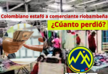 Delia.H (fuente protegida) oriunda de Riobamba, se dedica hace un par de años a la comercialización de pantalones jean y otro tipo de prendas, pensaba hacer “el negocio de su vida” cuando se contactó con un vendedor de nacionalidad colombiana