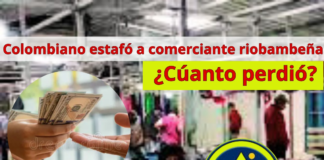 Delia.H (fuente protegida) oriunda de Riobamba, se dedica hace un par de años a la comercialización de pantalones jean y otro tipo de prendas, pensaba hacer “el negocio de su vida” cuando se contactó con un vendedor de nacionalidad colombiana