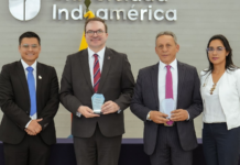 En un acto solemne celebrado en el Auditorio del Campus Simón Bolívar, la Universidad Tecnológica Indoamérica consolidó nuevas alianzas estratégicas con la firma de dos convenios interinstitucionales que fortalecerán el desarrollo académico, social y empresarial de la región.