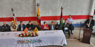 El miércoles 29 de enero de 2025, las autoridades y habitantes de la parroquia Facundo Vela, en el cantón Guaranda, recibieron a Aníbal Coronel Monar,
