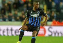 El defensor Joel Ordoñez del Club Brujas de Bélgica anotó un gol en la victoria de su equipo frente al Genk, en la semifinal de ida de la Copa de Bélgica.