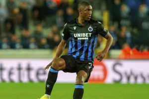 El defensor Joel Ordoñez del Club Brujas de Bélgica anotó un gol en la victoria de su equipo frente al Genk, en la semifinal de ida de la Copa de Bélgica.