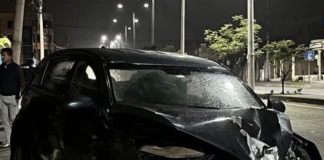 La madrugada del 17 de enero la avenida Pedro Vicente Maldonado fue escenario de un accidente de tránsito que dejó un saldo de daños materiales y un conductor prófugo.
