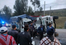 La mañana del sábado 18 de enero comenzó con un fuerte estruendo que sacudió a los habitantes del sector de la Y del Mirador, en la provincia de Chimborazo.
