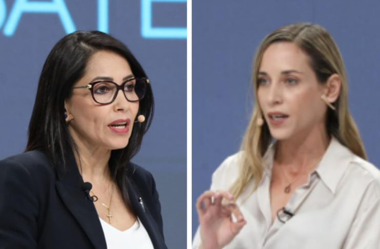 La participación de las dos mujeres candidatas, ambas de apellido González, aunque con posturas y estilos marcadamente diferentes.