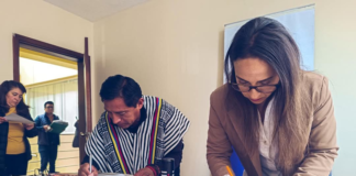 Con el firme compromiso de garantizar el bienestar de los sectores más vulnerables, el alcalde del cantón Colta, Julio Guaminga