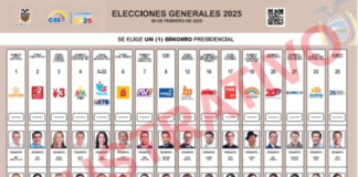 A partir del 30 de diciembre de 2024, desde el Instituto Geográfico Militar (IGM) inició el traslado del material impreso hacia la empresa integradora de los paquetes electorales de las elecciones.