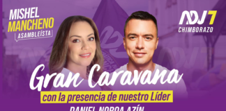 Este viernes 17 de enero, la ciudad de Riobamba será escenario de una gran caravana organizada por el movimiento ADN Chimborazo, la cual contará con la presencia del presidente de la República, Daniel Noboa.