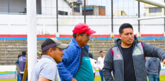 El pasado viernes 17 de enero realizó una inspección en el Estadio Olímpico Fernando Guerrero Guerrero, siendo la primera visita técnica destinada a supervisar los avances del convenio establecido entre la Federación Deportiva de Chimborazo y el Mushuc Runa Sporting Club.