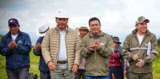 El 04 de febrero de 2025, en la parroquia Pungalá, cantón Riobamba, el Prefecto de Chimborazo, Hermel Tayupanda, realizó un recorrido junto a la Junta de Riego del Sistema Anguiñay para dar inicio a la colocación de tuberías en la zona de captación.