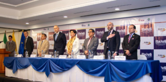 El presidente del Consejo de la Judicatura, Mario Godoy, participó este 17 de febrero de 2025 en la inauguración del “Seminario internacional de formación en materia de lavado de activos y extinción de dominio”, que se desarrolla en Quito