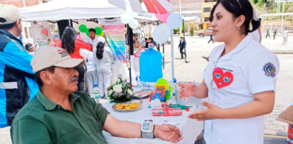 El 05 de febrero, un esfuerzo por fortalecer la salud y el bienestar de la comunidad, el Patronato Provincial, formó parte de la Casa Abierta de Salud realizada en la parroquia San Luis, cantón Riobamba.