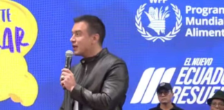 Este 19 de febrero, el presidente de la República, Daniel Noboa junto con la ministra de Educación, Alegría Crespo y otras autoridades realizaron la presentación del Nuevo Modelo de Alimentación Escolar.