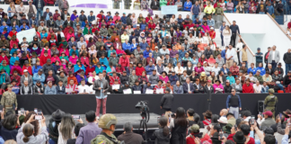 El presidente de la República, Daniel Noboa, visitó este 18 de marzo, la ciudad de Riobamba para anunciar una serie de medidas en materia económica y social.