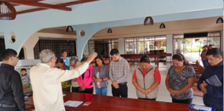 La elección se realizó en la Catedral de Puyo, con la asistencia de 21 laicos representantes de las parroquias del Vicariato, el Obispo Rafael Cob García; David Briceño, asesor de la línea pastoral de Laicos, entre otros sacerdotes, mostrando la importancia de los laicos en la misión de la Iglesia.