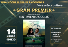Este viernes 14 de marzo, Riobamba será el escenario del esperado estreno de “Sentimiento Oculto”, una película dirigida por el cineasta local Leonardo Sánchez.
