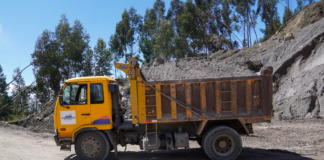 La Prefectura de Chimborazo, a través de la Dirección General de Conectividad Vial, continúa con los trabajos de mejoramiento vial en la comunidad Paquibug, ubicada en la parroquia San Andrés del cantón Guano.