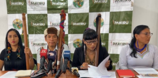 El presidente de la Nacionalidad Indígena Kichwa de Pastaza PAKKIRU, Luis Canelos, criticó al presidente de la CONFENIAE José Esach por sus afirmaciones de que la organización regional ha resuelto de manera unánime apoyar en la segunda vuelta al candidato de ADN a presidente de Ecuador Daniel Noboa.