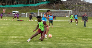 El plantel de Mushuc Runa entrenó este jueves desde las 09h00 en su complejo deportivo de Tungurahua, con la mirada puesta en su próximo desafío por la fecha 6 de la LigaPro.