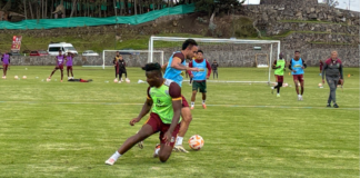 El plantel de Mushuc Runa entrenó este jueves desde las 09h00 en su complejo deportivo de Tungurahua, con la mirada puesta en su próximo desafío por la fecha 6 de la LigaPro.