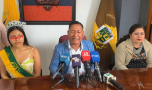 En una rueda de prensa, el presidente del Gobierno Autónomo Descentralizado (GAD) Parroquial de Tarqui, Marco Santi, se pronunció este viernes en defensa de la propiedad privada y en rechazo a las invasiones de terrenos en esta parroquia rural del cantón Pastaza.
