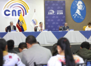 El Consejo Nacional Electoral (CNE) rechazó el 24 de abril los reclamos presentados por la alianza Revolución Ciudadana-RETO sobre presuntas irregularidades en 1.800 actas de escrutinio.