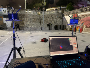 Dos espectáculos de siete minutos, con 54 drones volando a una velocidad de 4 metros por segundo, formaron parte del evento “Riobamba Brilla”, la noche del 26 de abril, en el marco de las fiestas abrileñas de la ciudad.