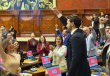 Este martes 14 de mayo de 2025 se instaló oficialmente la nueva Asamblea Nacional del Ecuador, marcando el inicio del periodo legislativo 2025-2029. Durante la jornada, el pleno eligió al asambleísta de la alianza Acción Democrática Nacional (ADN), Niels Olsen, como presidente del Parlamento.