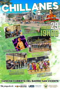 La cultura y el arte se toman el corazón de Bolívar. Este jueves 29 de mayo, a las 19h00, la cancha cubierta del barrio San Vicente en Chillanes será el escenario de una velada inolvidable con la llegada de la esperada Caravana Cultural organizada por la Prefectura de Bolívar, como parte de su proyecto "Por los Caminos de Bolívar, Arte y Cultura 2025".