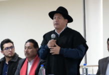 La ciudad de Ambato fue sede, este lunes 19 de mayo, de una sesión clave para el futuro territorial de la región centro del país. La asamblea general de prefectos de la mancomunidad del centro del país se reunió para abordar el conflicto limítrofe en la zona de Huangras, Juval y Pomacocho, actualmente en disputa entre las provincias de Chimborazo y Cañar.