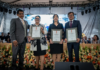 La Escuela Superior Politécnica de Chimborazo (ESPOCH) conmemoró su aniversario número 53 con una sesión solemne realizada el 1 de mayo en su estadio institucional.