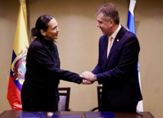 En el marco de la gira internacional del Gobierno Nacional, la ministra de Energía y Minas, Inés Manzano, firmó un memorando de entendimiento con su homólogo de Israel, Eli Cohen.
