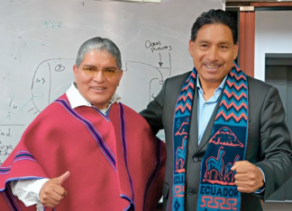El prefecto de Chimborazo, Hermel Tayupanda, mantuvo una importante reunión con Luis Alfonso Chango, presidente del Mushuc Runa Sporting Club, este 9 de mayo, con el objetivo de promover un ambicioso proyecto de modernización del Estadio Olímpico de Riobamba.