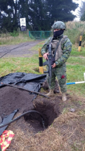 La mañana del 15 de mayo, un patrullaje del Ejército Ecuatoriano terminó con el hallazgo de una nueva escena delictiva en el poliducto estatal.