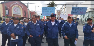En un ambiente de civismo y firmeza, centenares de trabajadores de distintos sectores salieron a las calles de Riobamba este jueves 1 de mayo para conmemorar el Día Internacional de los Trabajadores.