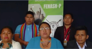 La Federación de la Nacionalidad Shuar de Pastaza (FENASH) expresó su enérgico rechazo a los comentarios emitidos por el comunicador Jefferson Santos, del canal Portada TV, en contra de la vicealcaldesa de Pastaza, Jenny Moncayo, reelecta en el cargo el pasado 14 de mayo.