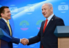 El primer ministro israelí, Benjamín Netanyahu, se reunió este lunes 5 de mayo en Jerusalén con el presidente Daniel Noboa, al que felicitó por su reciente victoria electoral, subrayando la "gran amistad" que une a sus dos países, que espera fortalecer "aún más" gracias a las decisiones adoptadas durante su encuentro de hoy.